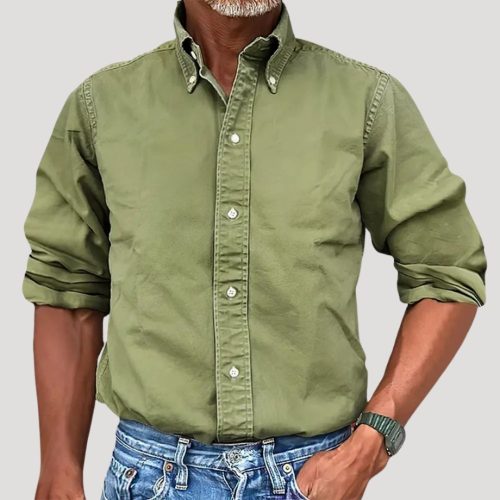 Men’s oxford work shirt – long sleeve button down