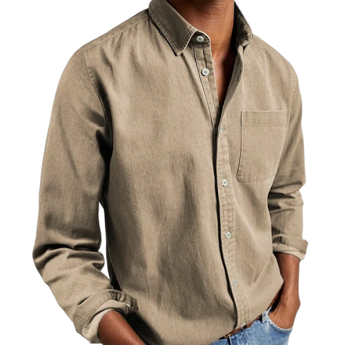 Men's Versatile Style Classic Button-Down Shirt